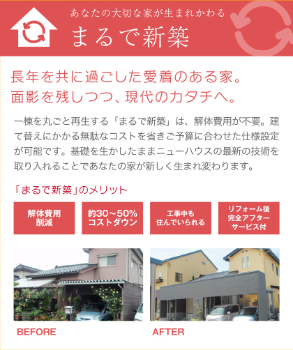 まるで新築